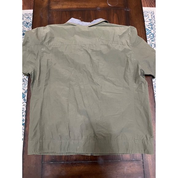 Timberland Mens Green Lightweight Canvas Chino Jacket Full Zip sz XL - Picture 7 of 8